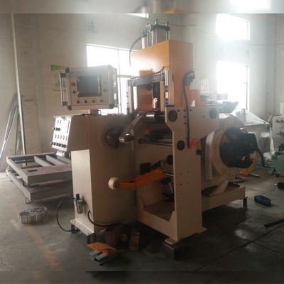 One Layer Copper Transformer Foil Winding Machine With Cold Pressure Welding