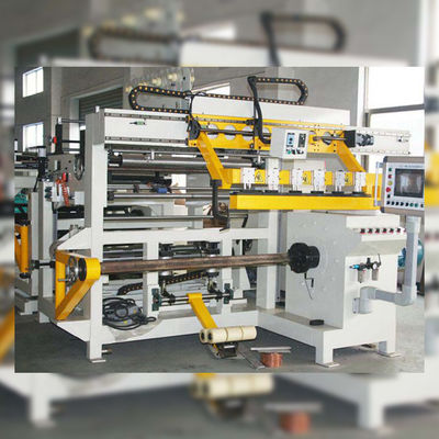 Máquina de enrolamento de folha de transformador de controle PLC com largura de 1200 mm tira de cobre
