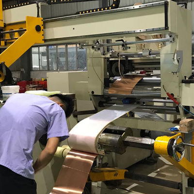 Enrolador de filme laminado de duas camadas de transformador automático