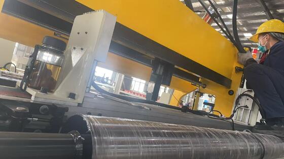 Automatic Copper Foil Winding Machine with Cold Pressure Welding, Two Servo Motors, and 22KW Winding Power