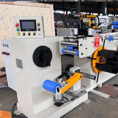 Máquina de Enrolamento de Folha de Transformador com Folha de Cobre de 0,2-2,0mm, ID do Condutor de Folha de 500mm e Ajustável Até 35rpm