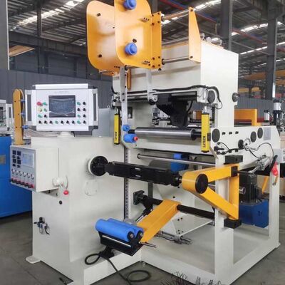 Máquina de enrolar folhas de transformador com ID de condutor de folha de 500 mm, velocidade de enrolamento de 26 rpm e condutor de cobre ou alumínio para aplicações industriais