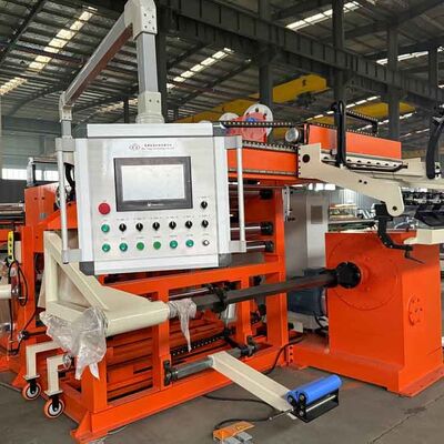 Máquina de enrolar folhas de transformador de 15 kW com controle de tensão pneumática e garantia de 12 meses para enrolamento de precisão