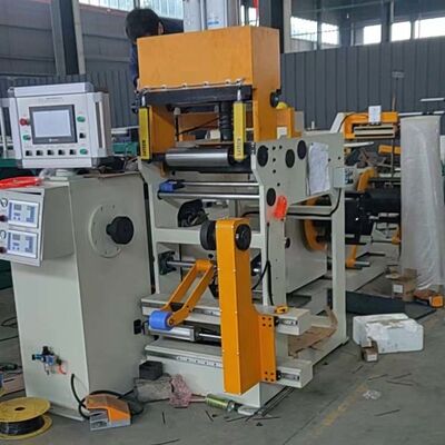 Máquina de Enrolamento de Folha de Transformador com 2 Conjuntos de Unidade de Rebarbação, Velocidade de 0 a 35 Rpm e Potência de Enrolamento de 5,5kw para Uso Industrial