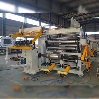 Máquina de enrolamento de folha de transformador para serviço pesado com soldagem TIG, largura de folha de 1600 mm e potência de enrolamento de 30 kW