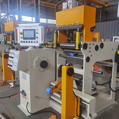 Máquina de enrolar folhas de transformador de soldadura a frio com potência de 5,5 kW e dois desenroladores para enrolar de precisão