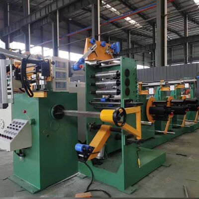 Máquina de enrolar folhas de cobre de soldagem TIG controlada por PLC com largura de folha de 600 mm para transformadores
