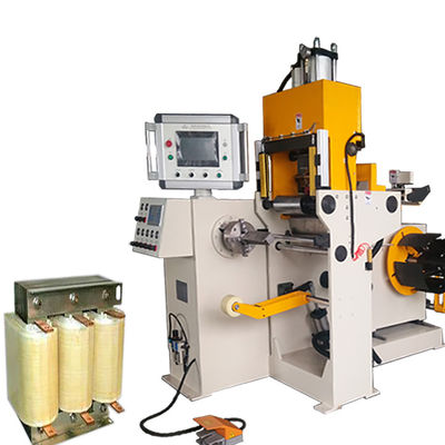 Máquina de enrolamento fria da folha do transformador da tira do cobre da largura da soldadura de pressão 200mm da única camada